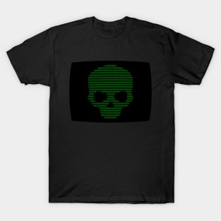 Green ASCII Skull T-Shirt